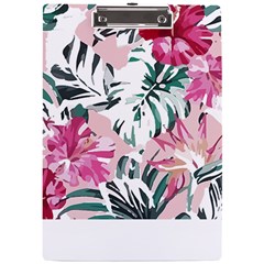 Hawaii T- Shirt Hawaii Ice Flowers Garden T- Shirt A4 Acrylic Clipboard