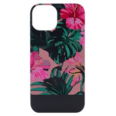 Hawaii T- Shirt Hawaii Ice Flowers Garden T- Shirt Iphone 14 Black Uv Print Case