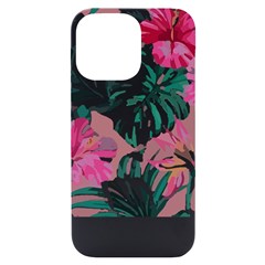 Hawaii T- Shirt Hawaii Ice Flowers Garden T- Shirt Iphone 14 Pro Max Black Uv Print Case