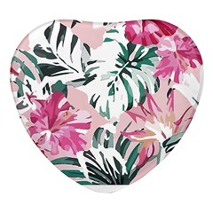 Hawaii T- Shirt Hawaii Ice Flowers Garden T- Shirt Heart Glass Fridge Magnet (4 Pack)