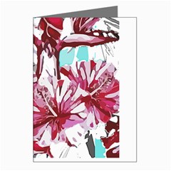 Hawaii T- Shirt Hawaii Indian Flower Modern T- Shirt Greeting Cards (pkg Of 8)