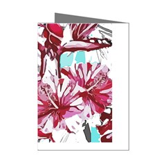 Hawaii T- Shirt Hawaii Indian Flower Modern T- Shirt Mini Greeting Cards (pkg Of 8)