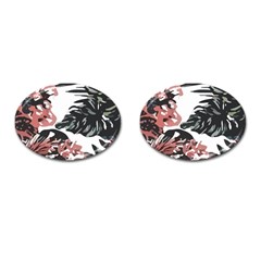 Hawaii T- Shirt Hawaii Krying Doors Pattern T- Shirt Cufflinks (oval) by EnriqueJohnson