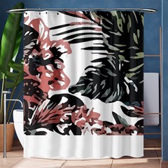 Hawaii T- Shirt Hawaii Krying Doors Pattern T- Shirt Shower Curtain 60  X 72  (medium)  by EnriqueJohnson