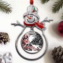 Hawaii T- Shirt Hawaii Krying Doors Pattern T- Shirt Metal Snowman Ornament