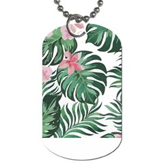 Hawaii T- Shirt Hawaii Leather Flower Garden T- Shirt Dog Tag (one Side) by EnriqueJohnson