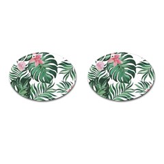 Hawaii T- Shirt Hawaii Leather Flower Garden T- Shirt Cufflinks (oval) by EnriqueJohnson