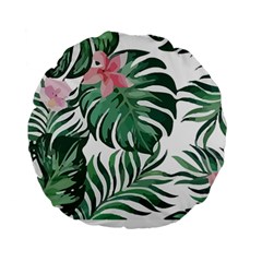 Hawaii T- Shirt Hawaii Leather Flower Garden T- Shirt Standard 15  Premium Round Cushions by EnriqueJohnson