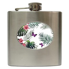 Hawaii T- Shirt Hawaii Lent Flowers Pattern T- Shirt Hip Flask (6 Oz) by EnriqueJohnson