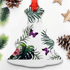 Hawaii T- Shirt Hawaii Lent Flowers Pattern T- Shirt Ornament (christmas Tree) 