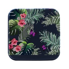 Hawaii T- Shirt Hawaii Lent Flowers Pattern T- Shirt Square Metal Box (black) by EnriqueJohnson