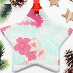 Hawaii T- Shirt Hawaii Lis Flowers Trend T- Shirt Ornament (star)