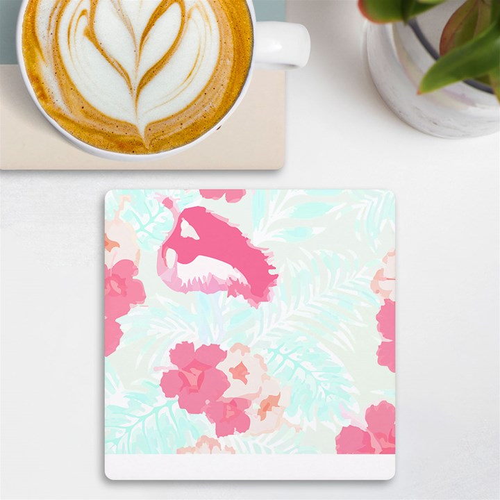 Hawaii T- Shirt Hawaii Lis Flowers Trend T- Shirt UV Print Square Tile Coaster 