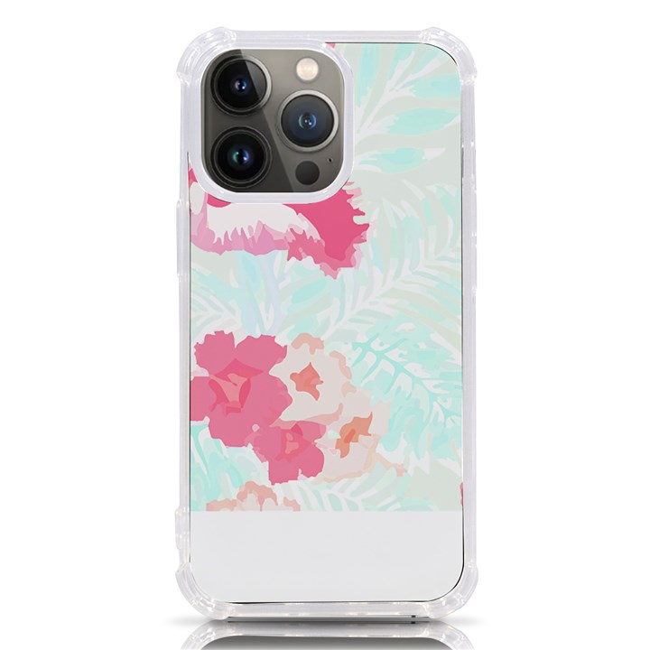 Hawaii T- Shirt Hawaii Lis Flowers Trend T- Shirt iPhone 13 Pro TPU UV Print Case