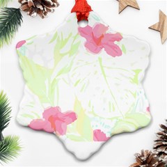 Hawaii T- Shirt Hawaii Mahalo Trend T- Shirt Ornament (snowflake)