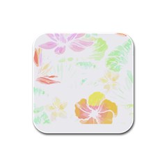 Hawaii T- Shirt Hawaii Meadow Fashion T- Shirt Rubber Square Coaster (4 Pack) by EnriqueJohnson