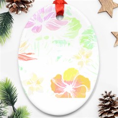 Hawaii T- Shirt Hawaii Meadow Fashion T- Shirt Oval Ornament (two Sides)