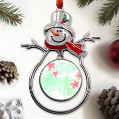 Hawaii T- Shirt Hawaii Meadow Trend T- Shirt Metal Snowman Ornament