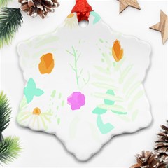 Hawaii T- Shirt Hawaii Ohana Fashion T- Shirt Snowflake Ornament (two Sides)