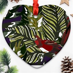 Hawaii T- Shirt Hawaii Pattern Garden T- Shirt Ornament (heart)