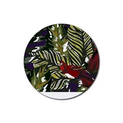 Hawaii T- Shirt Hawaii Pattern Garden T- Shirt Rubber Coaster (round) by EnriqueJohnson