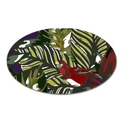 Hawaii T- Shirt Hawaii Pattern Garden T- Shirt Oval Magnet by EnriqueJohnson