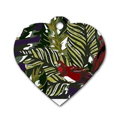 Hawaii T- Shirt Hawaii Pattern Garden T- Shirt Dog Tag Heart (two Sides) by EnriqueJohnson