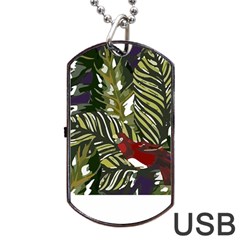 Hawaii T- Shirt Hawaii Pattern Garden T- Shirt Dog Tag Usb Flash (two Sides) by EnriqueJohnson