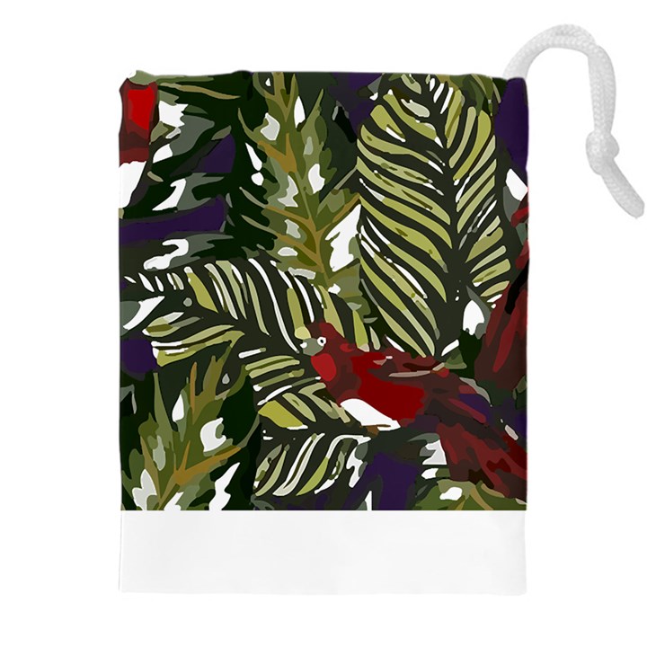 Hawaii T- Shirt Hawaii Pattern Garden T- Shirt Drawstring Pouch (5XL)