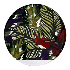 Hawaii T- Shirt Hawaii Pattern Garden T- Shirt Round Glass Fridge Magnet (4 Pack) by EnriqueJohnson