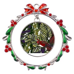 Hawaii T- Shirt Hawaii Pattern Garden T- Shirt Metal X mas Wreath Ribbon Ornament