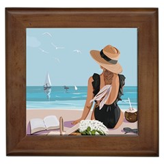 Rest By The Sea Framed Tile by SychEva