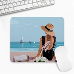 Rest By The Sea Large Mousepad by SychEva