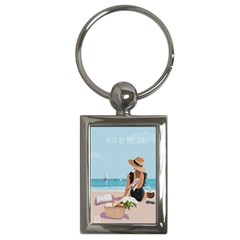 Rest By The Sea Key Chain (rectangle) by SychEva