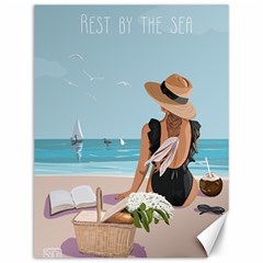 Rest By The Sea Canvas 12  X 16  by SychEva