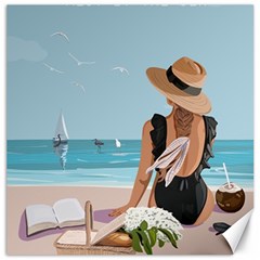 Rest By The Sea Canvas 20  X 20  by SychEva