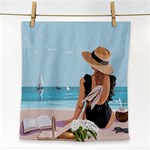 Rest By The Sea Face Towel Front