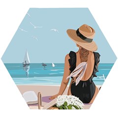 Rest By The Sea Wooden Puzzle Hexagon by SychEva