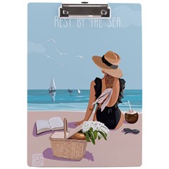 Rest By The Sea A4 Acrylic Clipboard by SychEva