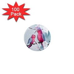 Watercolor Parrot 1  Mini Magnets (100 Pack)  by SychEva