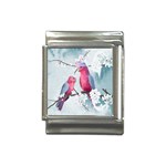 Watercolor Parrot Italian Charm (13mm) Front