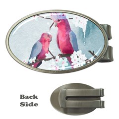 Watercolor Parrot Money Clips (oval)  by SychEva