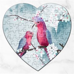 Watercolor Parrot Jigsaw Puzzle (heart) by SychEva