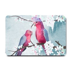 Watercolor Parrot Small Doormat by SychEva