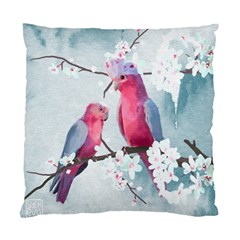 Watercolor Parrot Standard Cushion Case (one Side) by SychEva