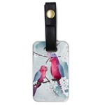 Watercolor Parrot Luggage Tag (one side) Front