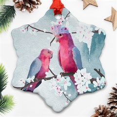 Watercolor Parrot Ornament (snowflake)