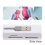 Watercolor Parrot Memory Card Reader (Stick) Front