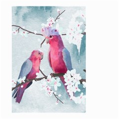 Watercolor Parrot Small Garden Flag (two Sides) by SychEva