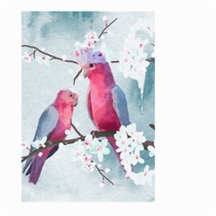 Watercolor Parrot Large Garden Flag (two Sides) by SychEva